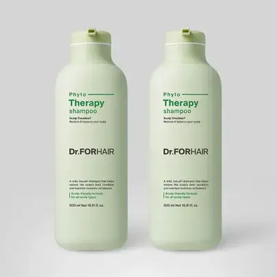 [올영단독 1&1] 닥터포헤어 피토테라피 샴푸 더블 기획 500ml+500ml (민감두피진정 저자극 임산부 샴푸)